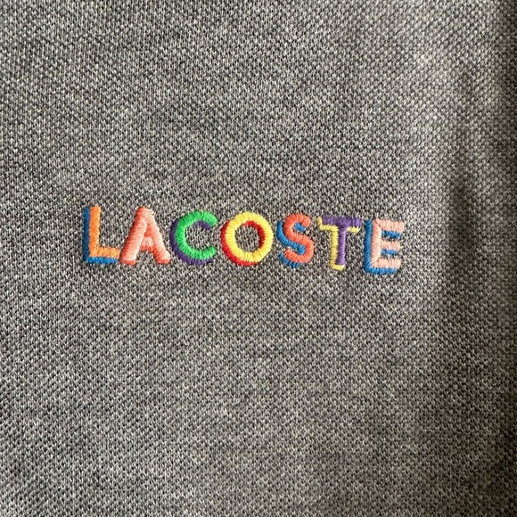 NWT Lacoste Grey Short Sleeve Polo Size M - Picture 1 of 8